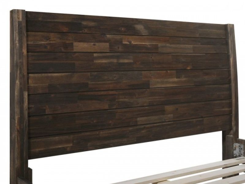 Sleep Design Astbury 4ft6 Double Teak Finish Wooden Bed Frame