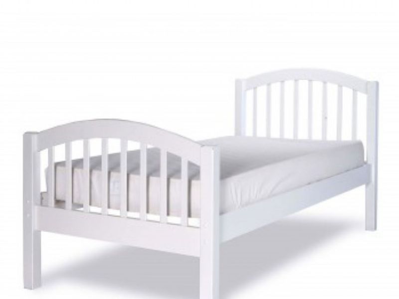 Limelight Despina 3ft single White  Wooden Bed Frame