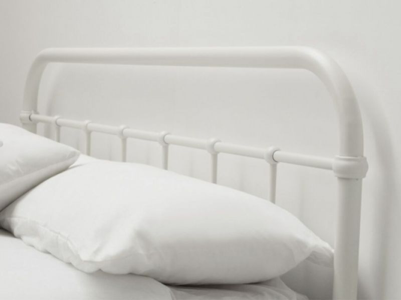 Sleep Design Henley 5ft Kingsize Stone White Metal Bed Frame