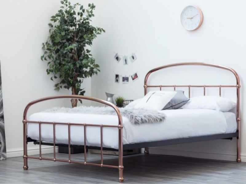 Sleep Design Lichfield 5ft Kingsize Copper Finish Metal Bed Frame