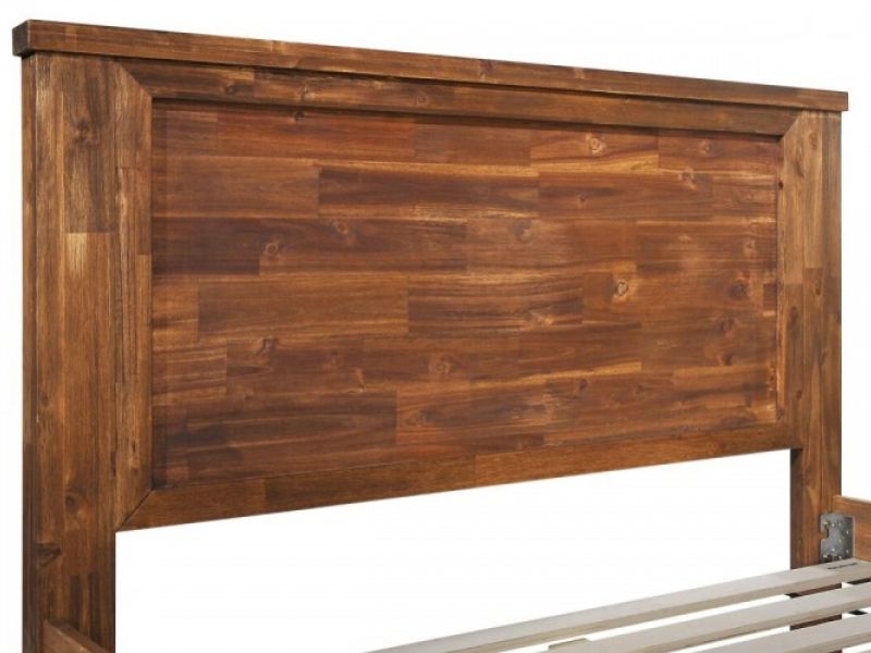 Sleep Design Plumley 4ft6 Double Caramel Wooden Bed Frame
