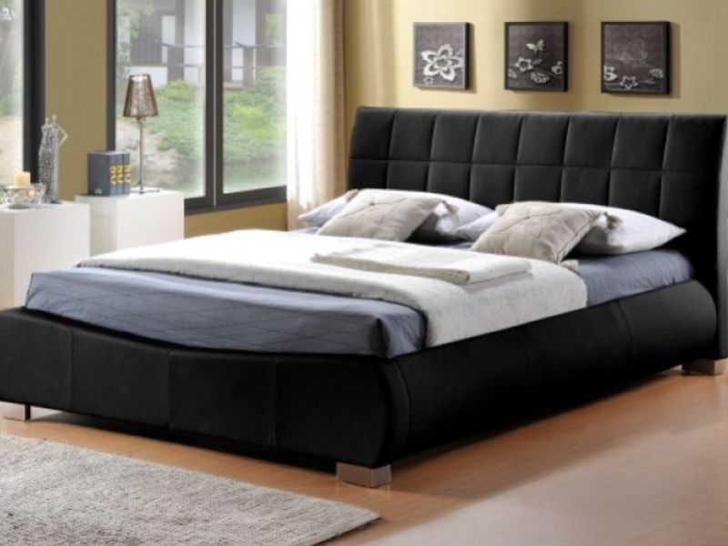 Limelight Dorado 5ft Kingsize Black Faux Leather Bed Frame