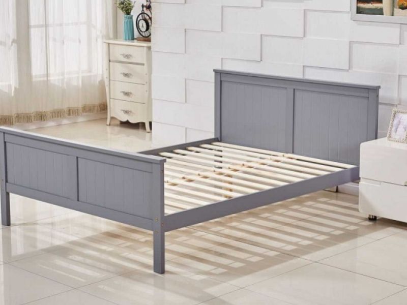 Sleep Design Tabley 5ft Kingsize Grey Wooden Bed Frame