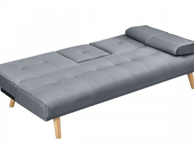 Sleep Design Brooklyn Charcoal Fabric Sofa Bed