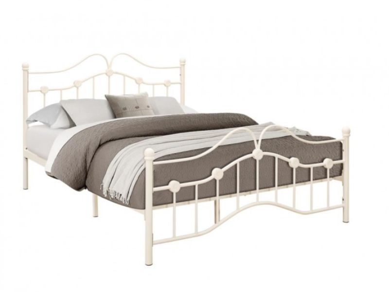 Birlea Canterbury 4ft Small Double Cream Metal Bed Frame