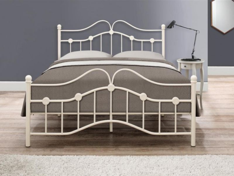 Birlea Canterbury 4ft Small Double Cream Metal Bed Frame