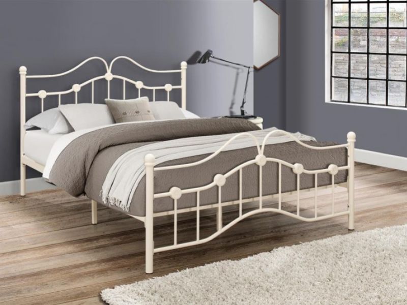 Birlea Canterbury 4ft Small Double Cream Metal Bed Frame