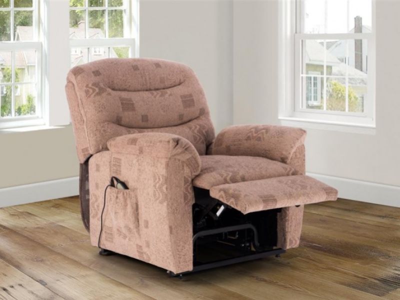 Birlea Regency Wheat Fabric Rise And Recline Chair