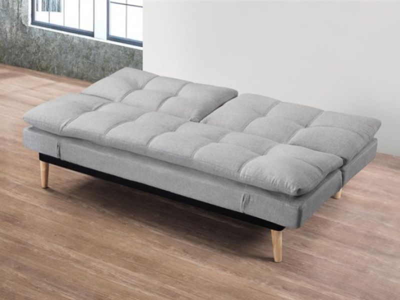 Birlea Squish Light Stone Grey Fabric Sofa Bed