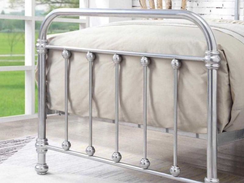 Sleep Design Esher 3ft Single Chrome Metal Bed Frame