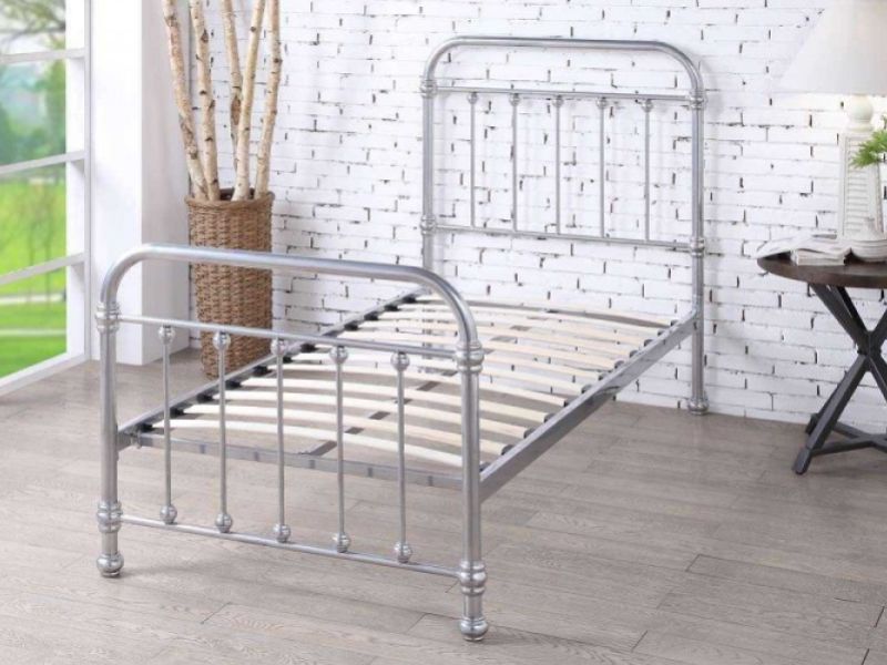 Sleep Design Esher 3ft Single Chrome Metal Bed Frame