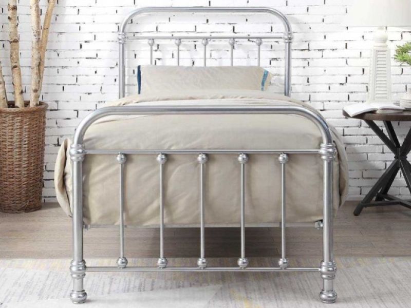 Sleep Design Esher 3ft Single Chrome Metal Bed Frame