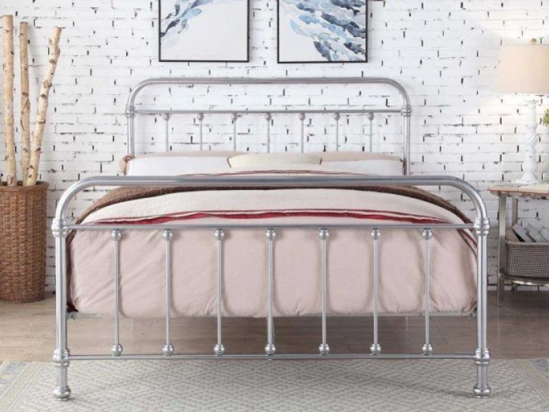 Sleep Design Esher 5ft Kingsize Chrome Metal Bed Frame