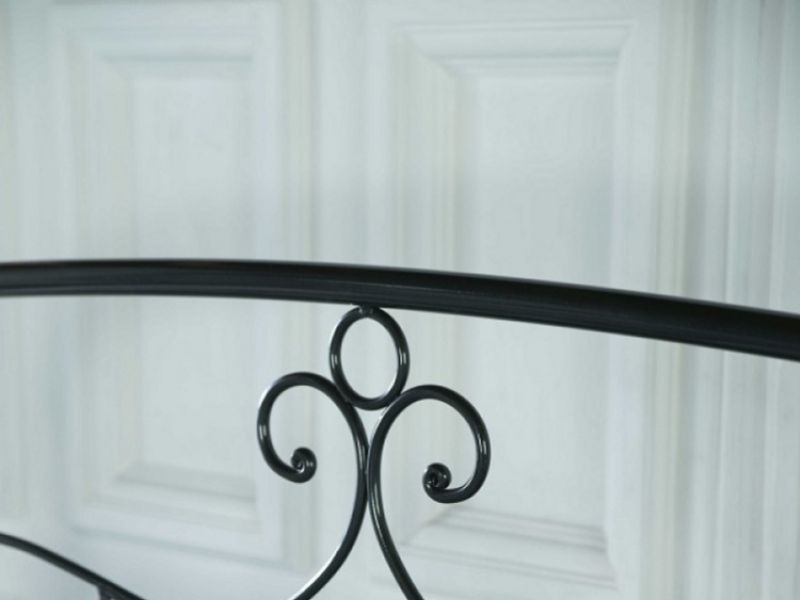 Limelight Musca 4ft6 Double Black Metal Bed Frame