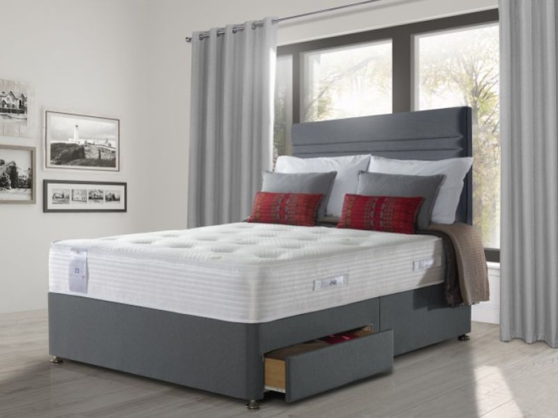 Sealy Activsleep Geltex Pocket Firm 1400 4ft6 Double Divan Bed