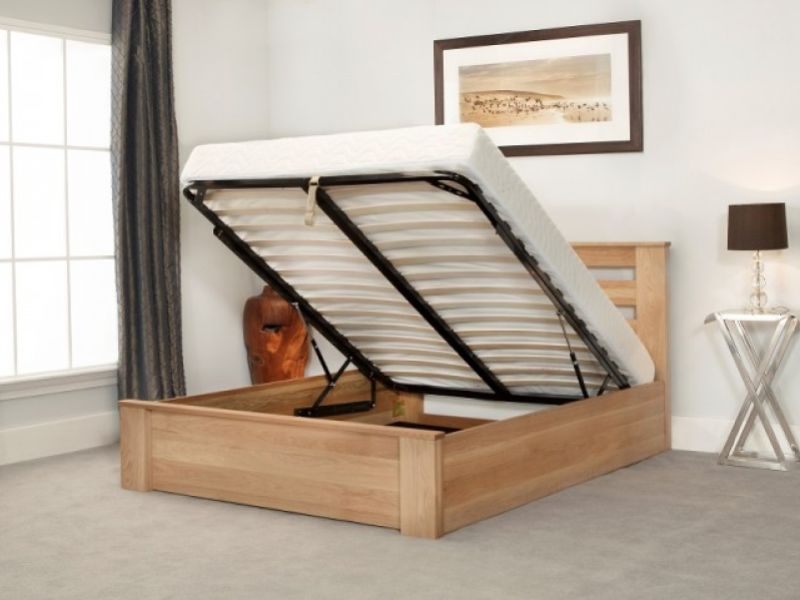 Emporia Charnwood 6ft Super Kingsize Solid Oak Ottoman Bed Frame