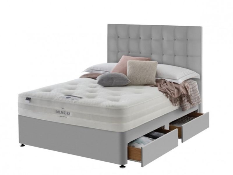 Silentnight Enchant 4ft Small Double 1000 Mirapocket And Memory Foam Divan Bed