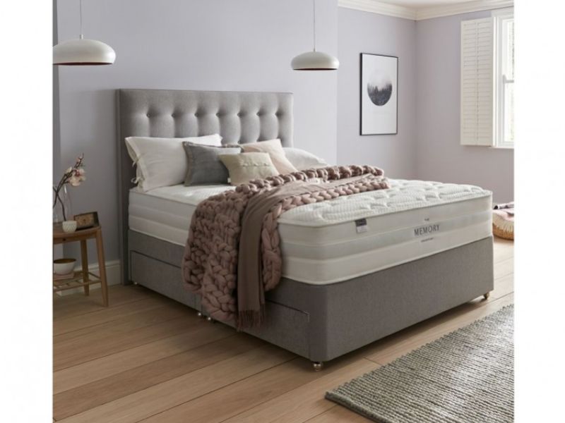 Silentnight Spirit 4ft Small Double 2000 Mirapocket And Memory Foam Divan Bed