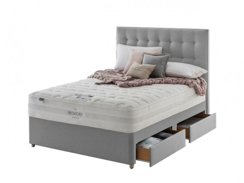 Silentnight Spirit 4ft Small Double 2000 Mirapocket And Memory Foam Divan Bed