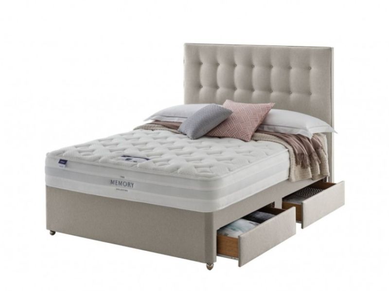 Silentnight Charm 4ft Small Double Miracoil And Memory Foam Divan Bed