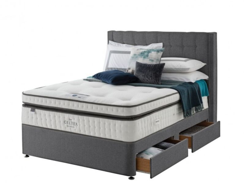 Silentnight Vogue 4ft6 Double 2000 Mirapocket And Geltex Divan Bed