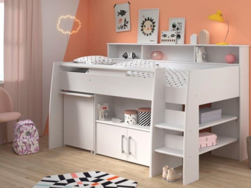 Parisot Swan White Mid Sleeper Bed