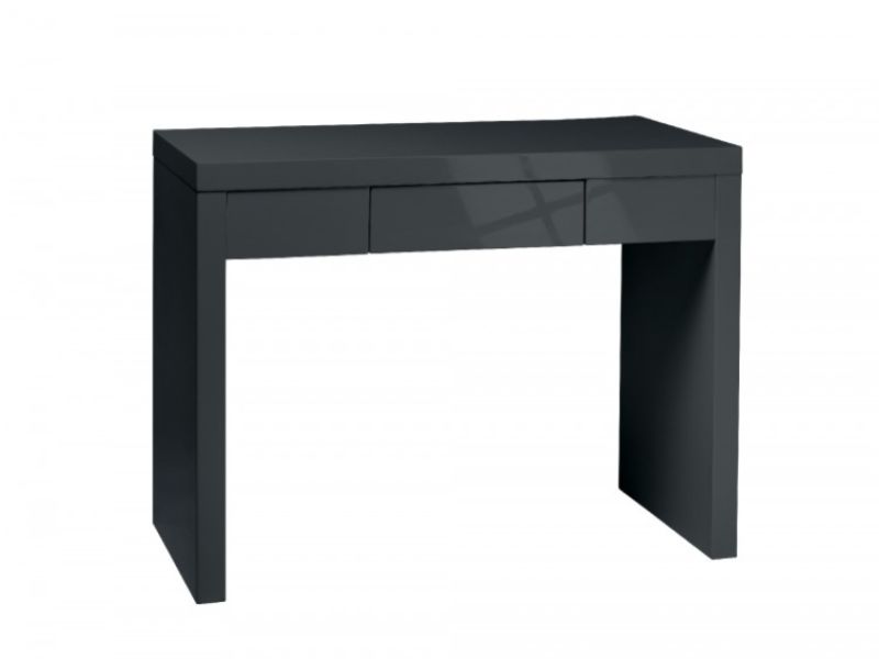 LPD Puro Dressing Table In Charcoal Gloss