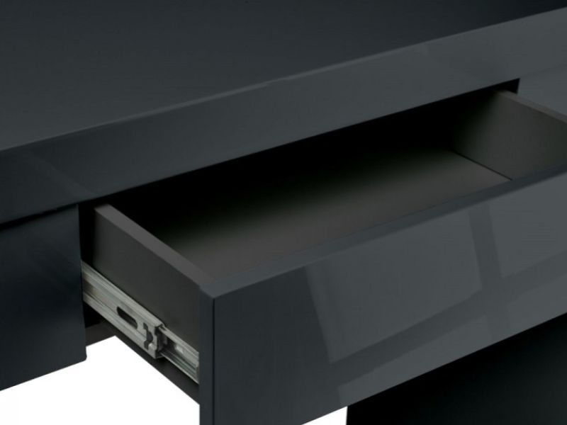 LPD Puro Dressing Table In Charcoal Gloss