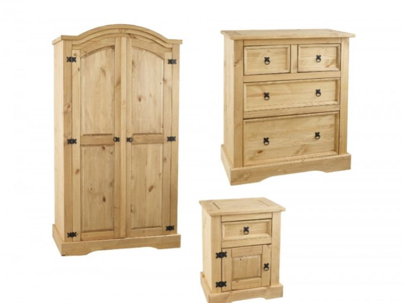 LPD Corona Pine Bedroom Furniture Set