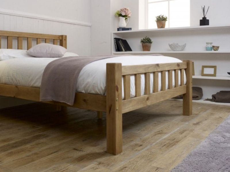 Limelight Astro 4ft6 Double Pine Wooden Bed Frame