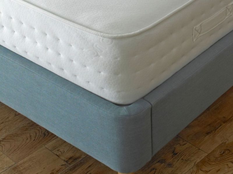 Limelight Aurora 4ft6 Double Duck Egg, Blue Fabric Double Bed Frame