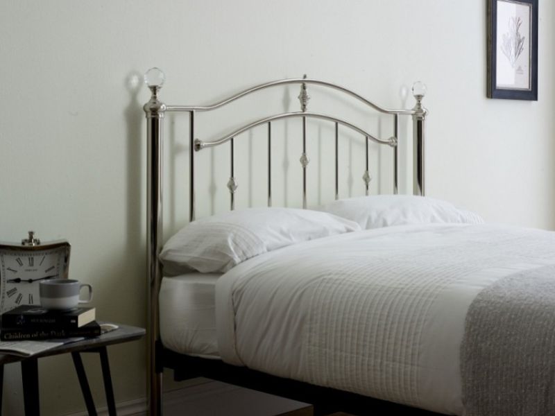 Limelight Callisto 4ft6 Double Chrome Metal Bed Frame with Crystals