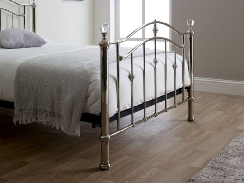 Limelight Callisto 4ft6 Double Chrome Metal Bed Frame with Crystals