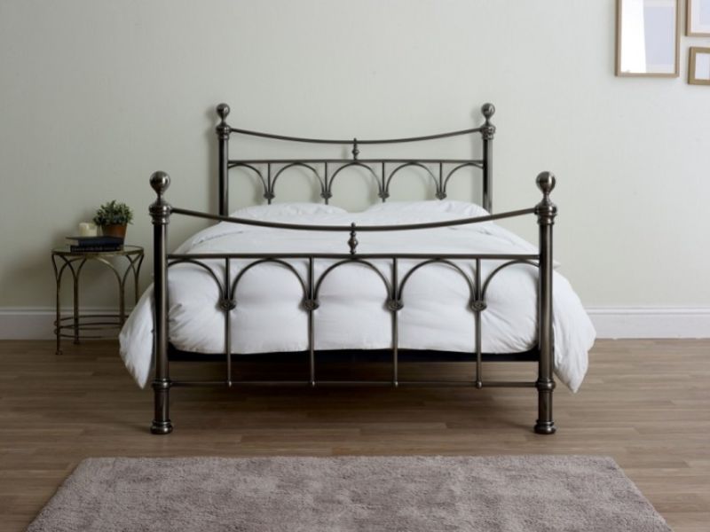 Limelight Gamma 4ft6 Double Nickel Metal Bed Frame