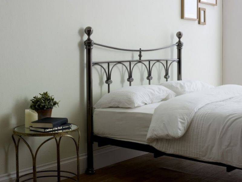 Limelight Gamma 6ft Super Kingsize Nickel Metal Bed Frame