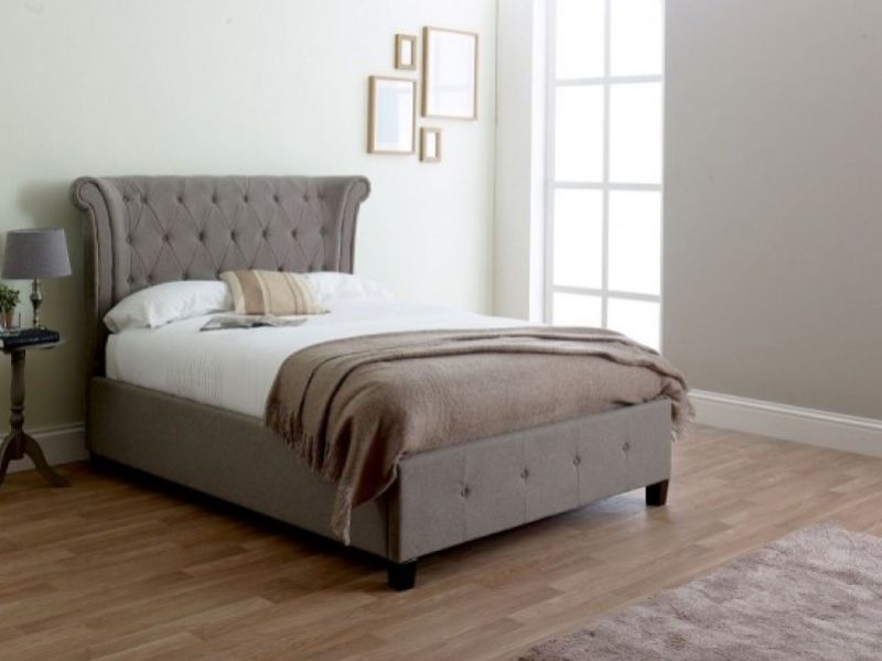 Limelight Epsilon 4ft6 Double Grey Fabric Bed Frame