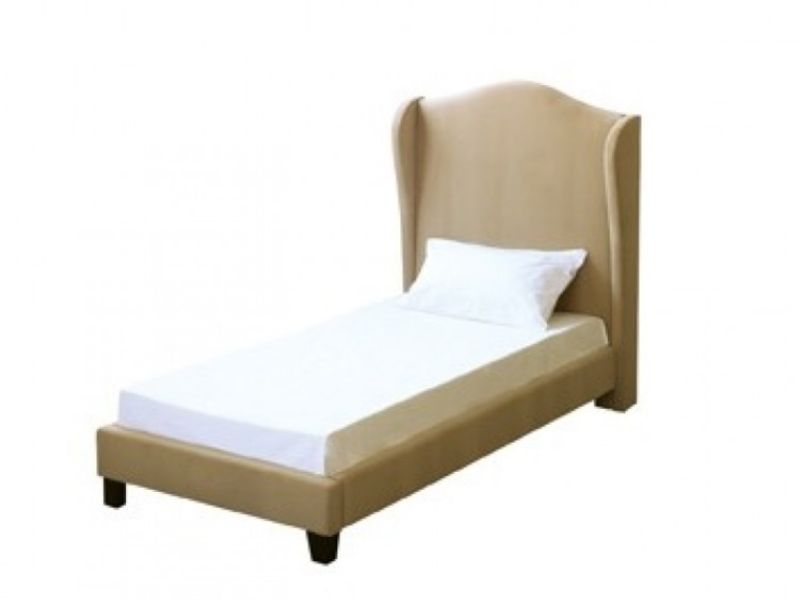 LPD Chateaux 3ft Single Beige Fabric Bed Frame