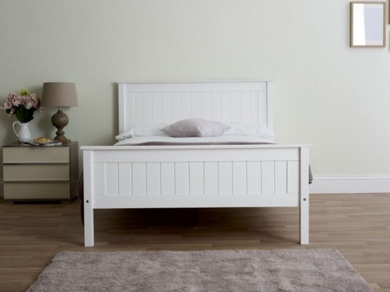 Limelight Taurus 4ft6 Double White Wooden Bed Frame