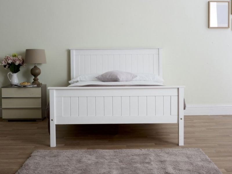 Limelight Taurus 5ft Kingsize White Wooden Bed Frame