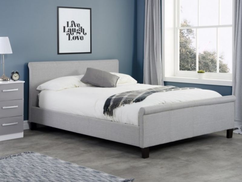 Birlea Stratus 5ft Kingsize Grey Fabric Bed Frame