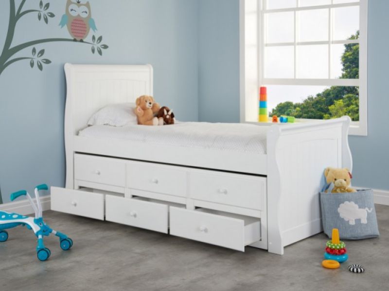 Birlea Verona 3ft Single White Wooden Guest Cabin Bed