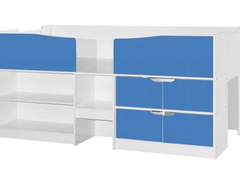 Birlea Merlin Cabin Bed White And Blue