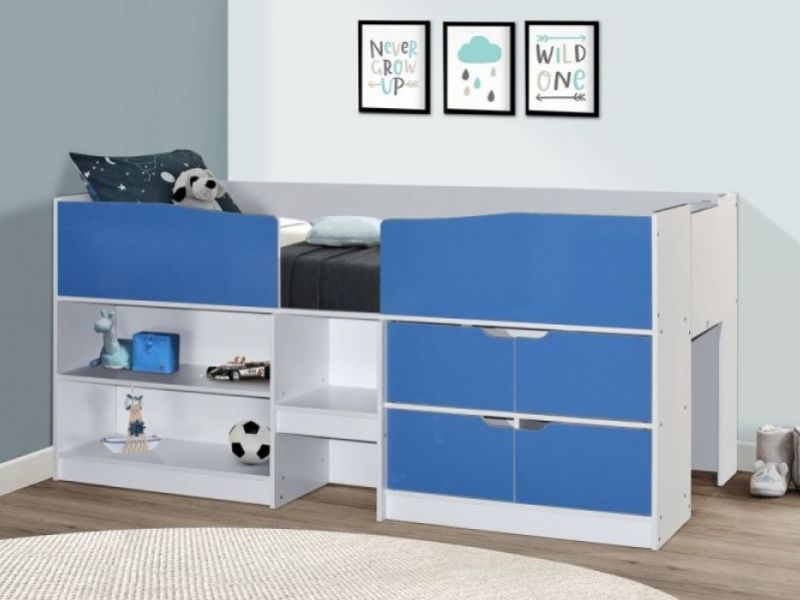 Birlea Merlin Cabin Bed White And Blue