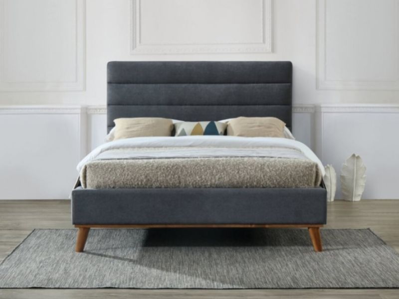 Time Living Mayfair 5ft Kingsize Dark Grey Fabric Bed Frame