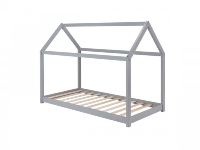 Birlea House 3ft Single Grey Wooden Bed Frame