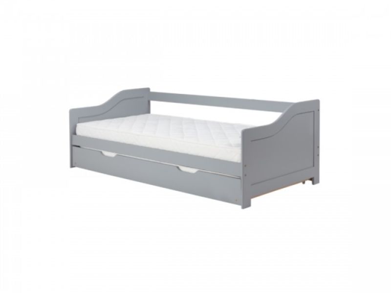 Birlea Brixton 3ft Single Grey Wooden Guest Day Bed