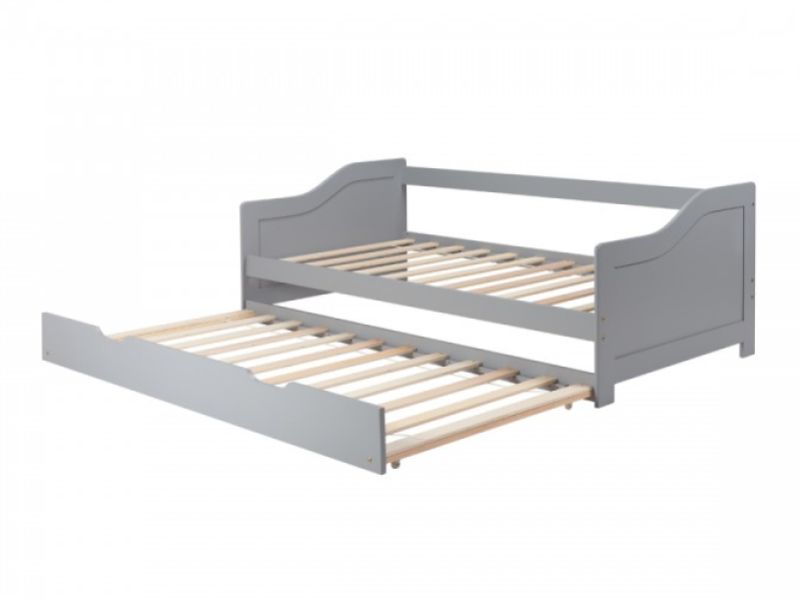 Birlea Brixton 3ft Single Grey Wooden Guest Day Bed