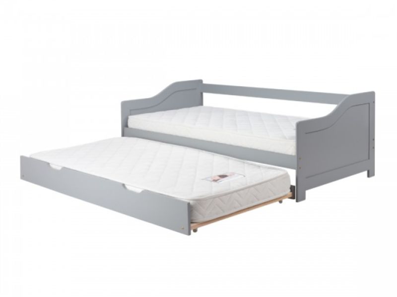 Birlea Brixton 3ft Single Grey Wooden Guest Day Bed