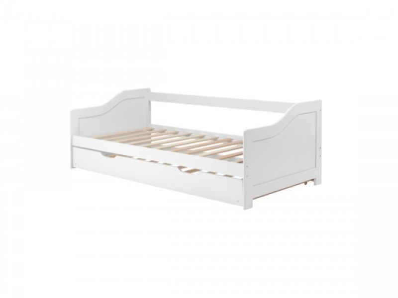 Birlea Brixton 3ft Single White Wooden Guest Day Bed