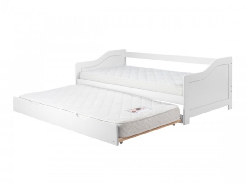 Birlea Brixton 3ft Single White Wooden Guest Day Bed